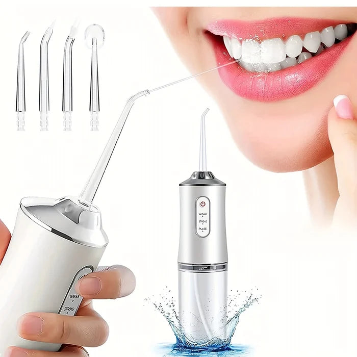 Rechargeable Portable Electric Dental Water Flosser Oral Irrigator With 4 OR 5 Nozzle