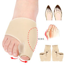 Double-toe Hallux Valgus Corrector Big Toe Valgus Overlapping Toe Separator Anti-off Anti-wear Foot Cover