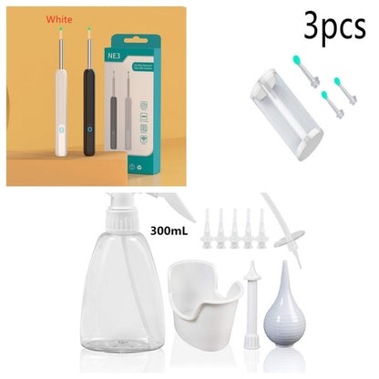 NE3 Ear Cleaner Otoscope Ear Wax Removal Tool With Camera LED Light Wireless Ear Endoscope Ear Cleaning Kit For phone