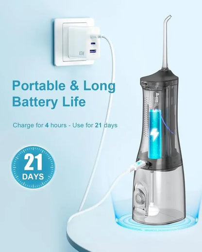 Rechargeable Portable Electric Dental Water Flosser Oral Irrigator With 4 OR 5 Nozzle