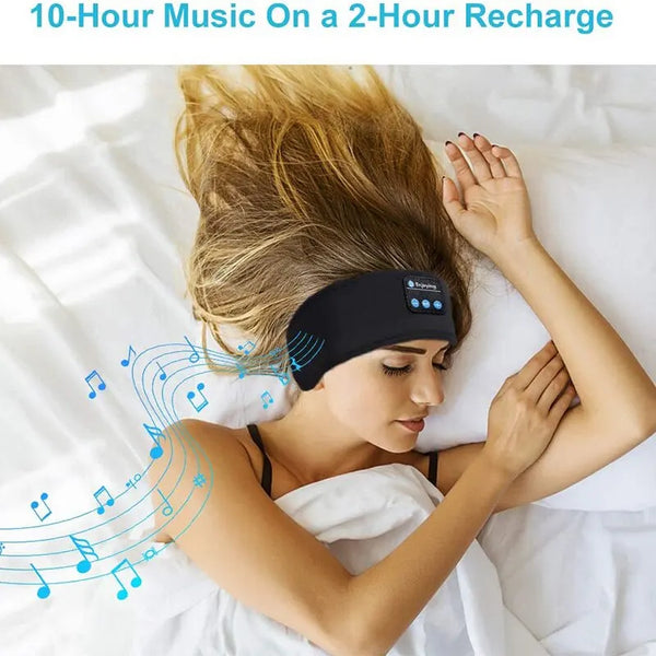 Sleeping Headband Elastic Wireless Headphones Eye Mask