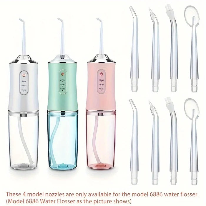 Rechargeable Portable Electric Dental Water Flosser Oral Irrigator With 4 OR 5 Nozzle