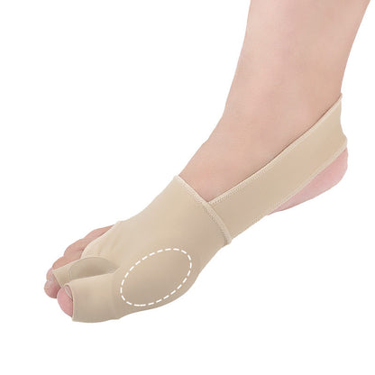 Double-toe Hallux Valgus Corrector Big Toe Valgus Overlapping Toe Separator Anti-off Anti-wear Foot Cover