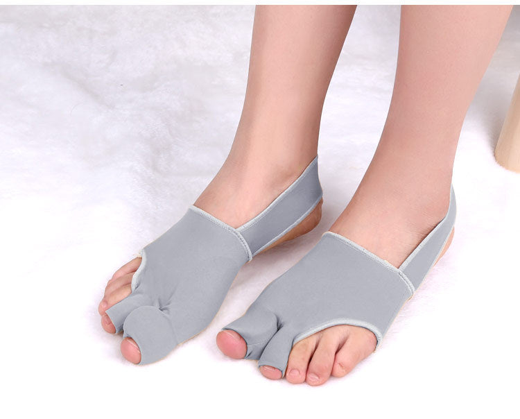 Double-toe Hallux Valgus Corrector Big Toe Valgus Overlapping Toe Separator Anti-off Anti-wear Foot Cover