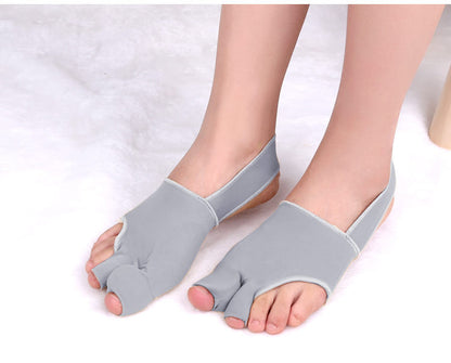 Double-toe Hallux Valgus Corrector Big Toe Valgus Overlapping Toe Separator Anti-off Anti-wear Foot Cover