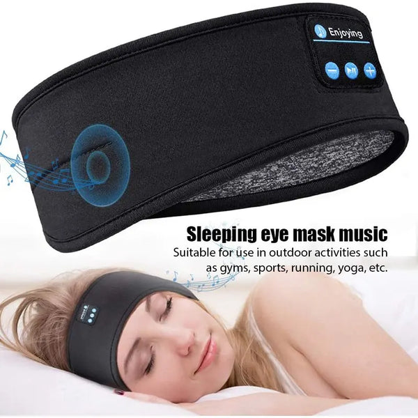 Sleeping Headband Elastic Wireless Headphones Eye Mask