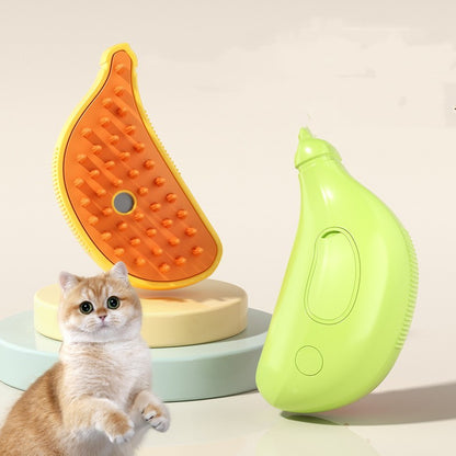 Pet Steam Brush Cat Dog Cleaning Steamy Spray Massage Beauty Comb Hair Removal