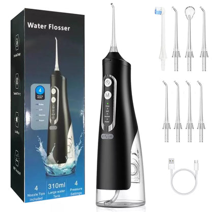 Rechargeable Portable Electric Dental Water Flosser Oral Irrigator With 4 OR 5 Nozzle