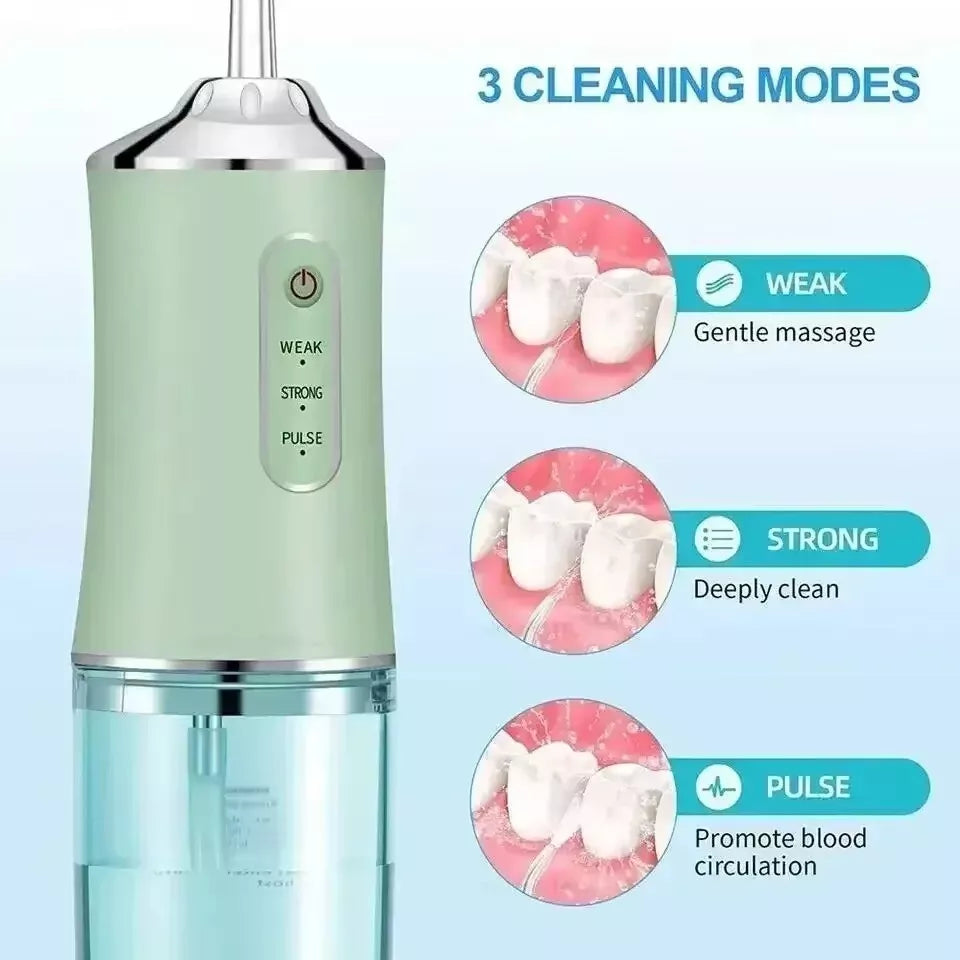 Rechargeable Portable Electric Dental Water Flosser Oral Irrigator With 4 OR 5 Nozzle