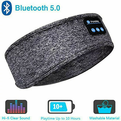 Sleeping Headband Elastic Wireless Headphones Eye Mask