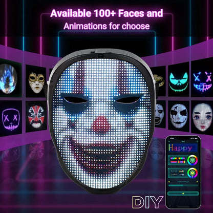 👻LED Halloween mask with app control